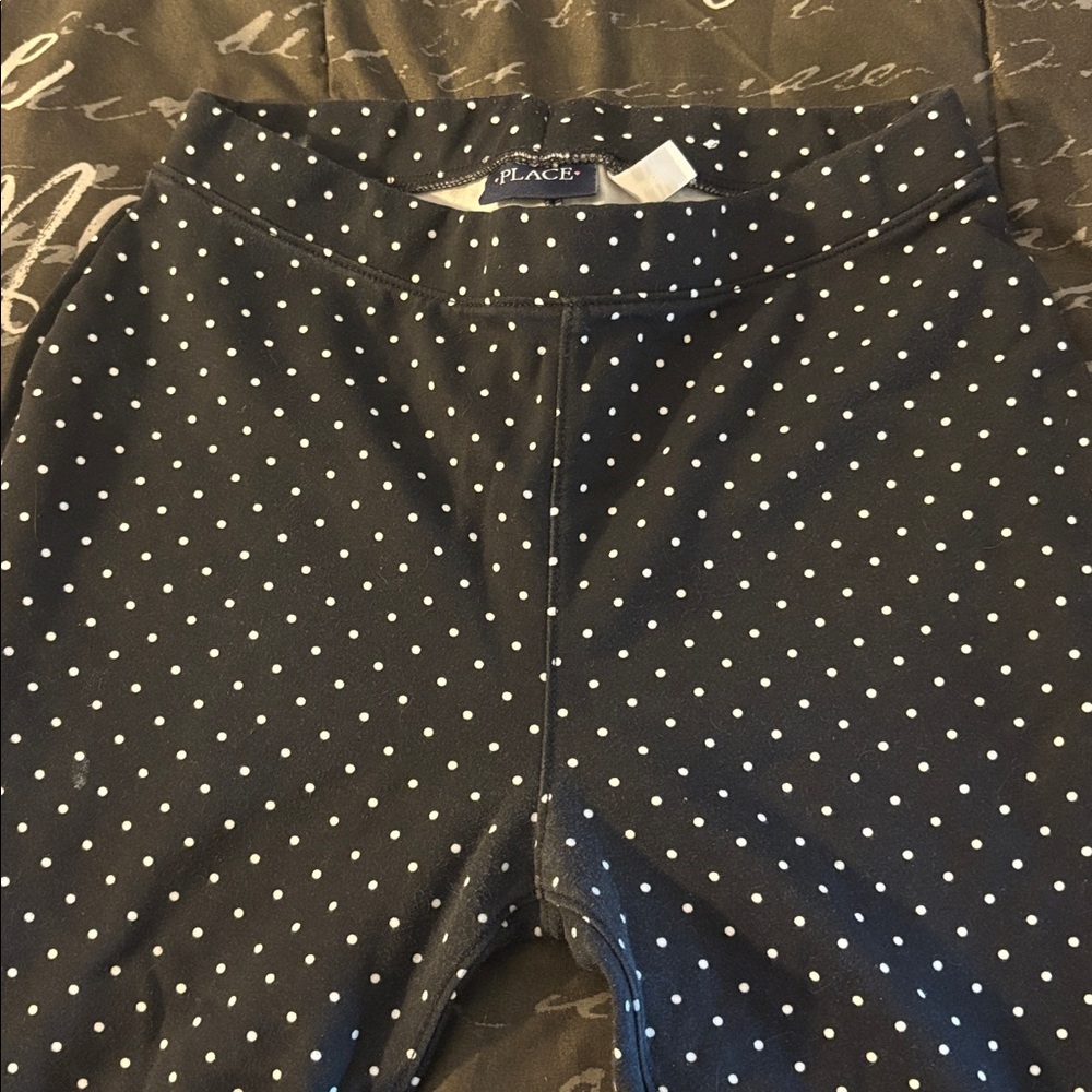 Place Black and White Polka Dot Leggings